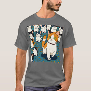 Camiseta Cute Street Cats Felices Gatos Graciosos