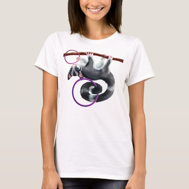 Camiseta cute sugar glider hanging with bracelets (Anverso)