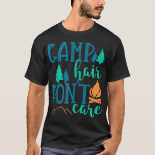 Camiseta Cute Summer Camping Camp Hair No e