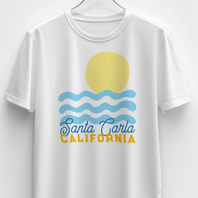 Camiseta Cute Sun & Sea Customizable w/ Your Town, State  (Subido por el creador)