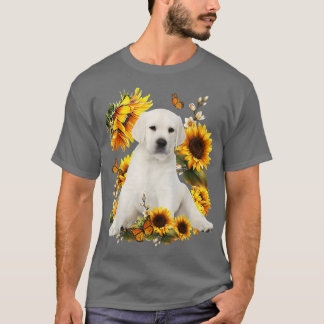 Camiseta Cute Sunflower Labrador Perro Papá Padre Día L