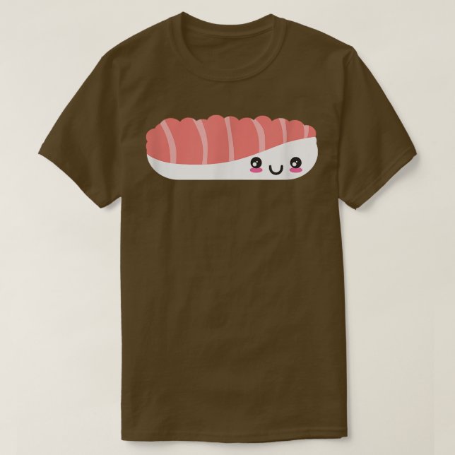 Camiseta Cute Sushi Face Nigiri Maki Salmon Sashimi Japan F (Diseño del anverso)