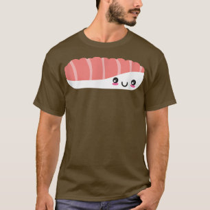 Camiseta Cute Sushi Face Nigiri Maki Salmon Sashimi Japan F