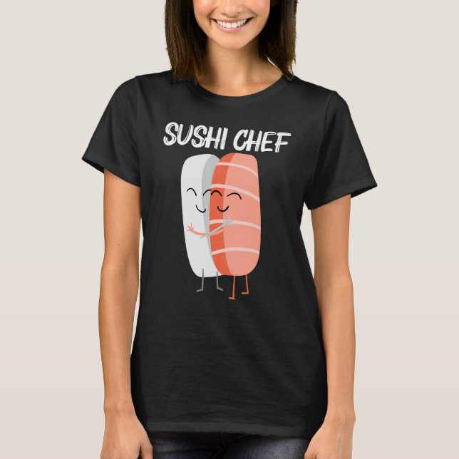 Camiseta Cute Sushi For Men Women Japanese Cuisine Food   (Anverso)