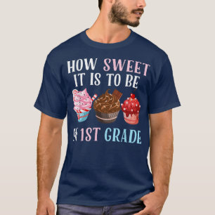 Camiseta Cute Sweet Cupcake 1st Grade Back To School T-Shir
