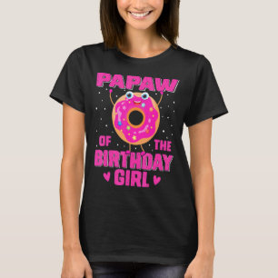 Camiseta Cute Sweet Donut Family Papaw Del Chica De Cumplea