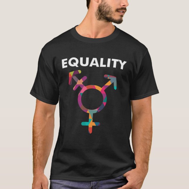 Camiseta Cute Symbol LGBT Support Transgender Gay Pride (Anverso)