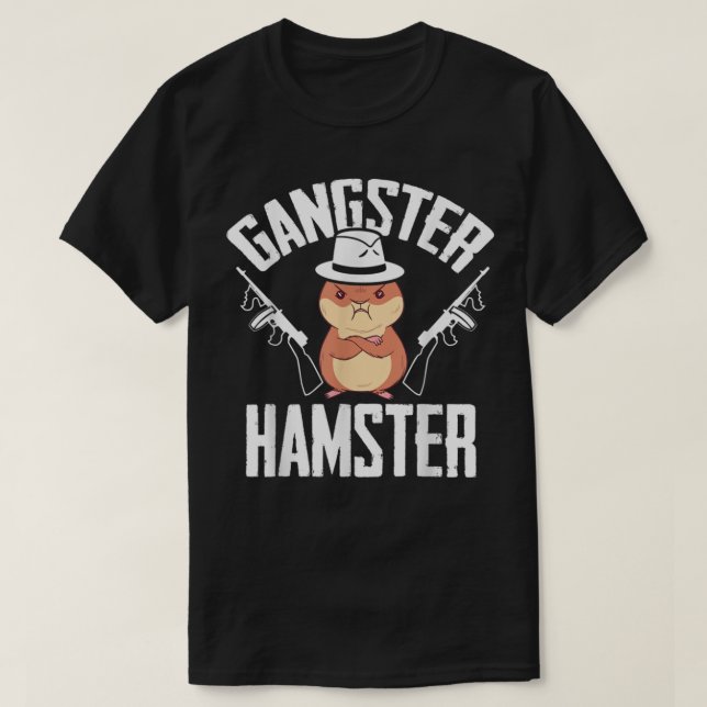 Camiseta Cute Syrian Hamster Funny Rodents Gangster Hamster (Diseño del anverso)