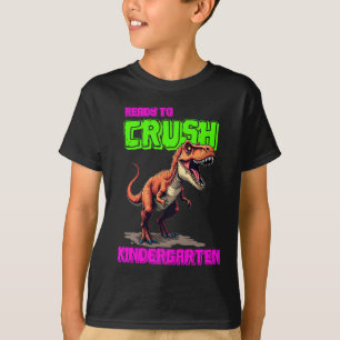 Camiseta Cute T-Rex Crushes Kindergarten Tee