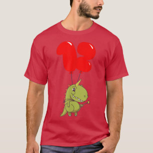 Camiseta Cute T-Rex Fairy - 12º Cumpleaños - Niños Balloon 