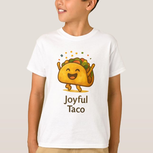 Camiseta Cute Taco Fiesta Kids' Birthday T-Shirt (Anverso)