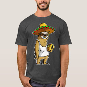 Camiseta Cute Taco Sloth Cinco De Mayo Lover Xmas Regalo Mu