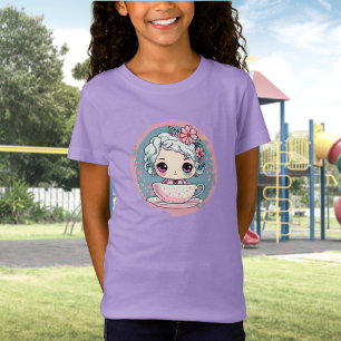 Camiseta Cute Tea Cup Doll T-Shirt