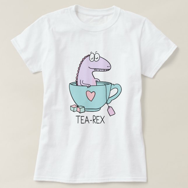 Camiseta Cute Tea-Rex (Diseño del anverso)