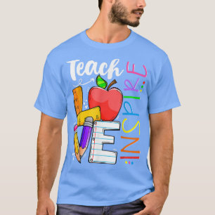 Camiseta Cute Teach Love E Inspire Graphic