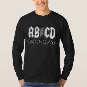 Camiseta Cute Teacher Abcd De Vuelta a Clase Colorido De Vu