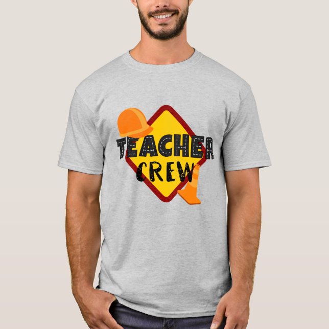 Camiseta Cute Teacher equipo de construcción de arte de pal (Anverso)