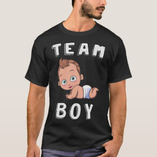 Camiseta Cute Team Boy Gender Revelan Baby Shower Squad
