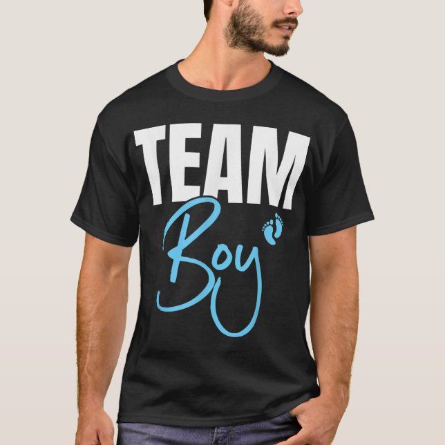 Camiseta Cute Team Boy género revelar fiesta Idea para papá (Anverso)