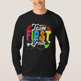 Camiseta Cute Team First Grade Back To School First Day Of