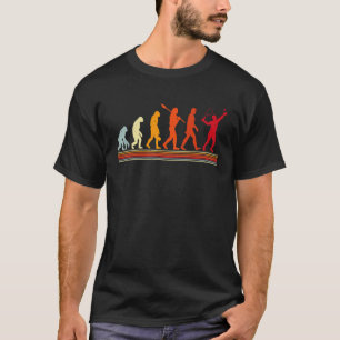 Camiseta Cute Tenis Player Evolución Color retro vintage