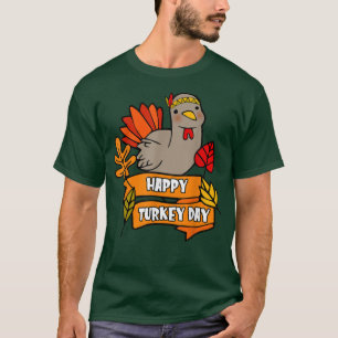 Camiseta Cute Thanksgiving Turkey Happy Thanksgiving Holida