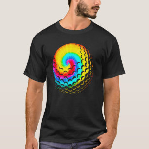 Camiseta Cute Tie Dye Golf Hombres Mujeres Bolas De Color A
