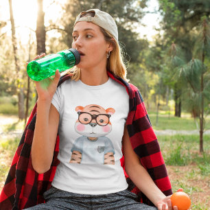 Camiseta Cute Tiger Ilustracion