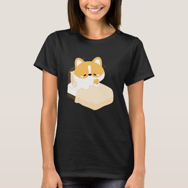 Camiseta Cute Tired Corgi (Anverso)