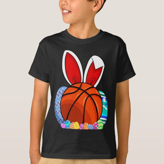 Camiseta Cute To Basketball Easter Egg Bunny (Anverso)