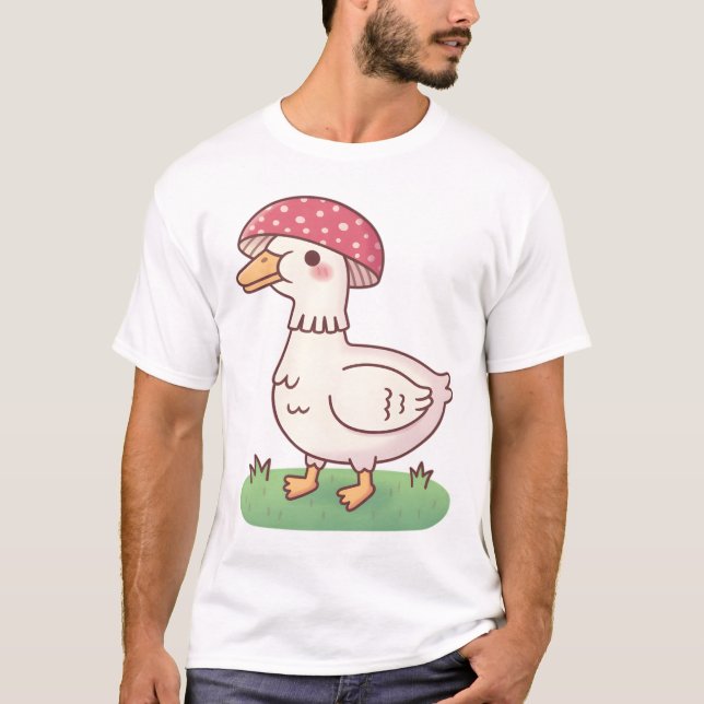 Camiseta Cute Toadstool Mushroom Duck (Anverso)