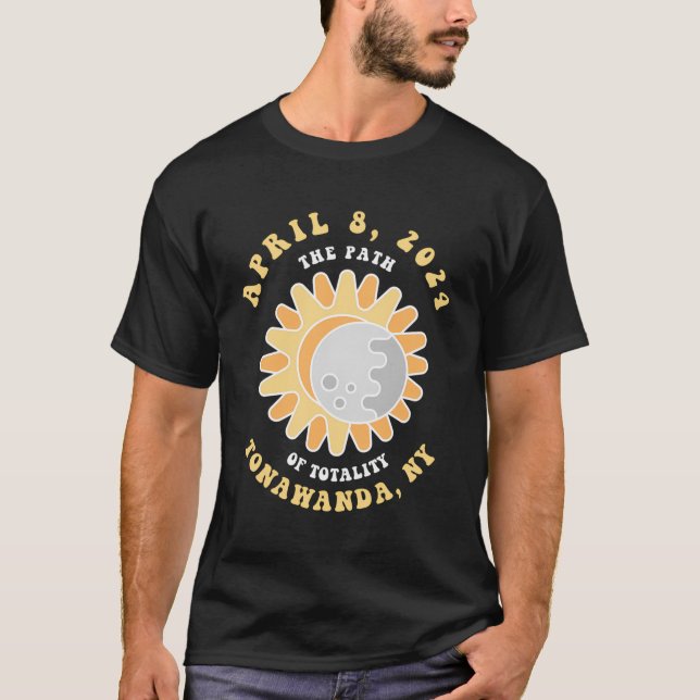 Camiseta Cute Tonawanda Eclipse solar de Nueva York 8 de ab (Anverso)
