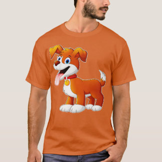 Camiseta Cute toon Dog Funny Animals Niños Diseño