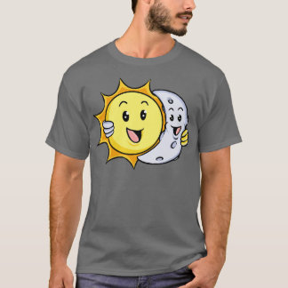 Camiseta Cute toon Sol Y Luna