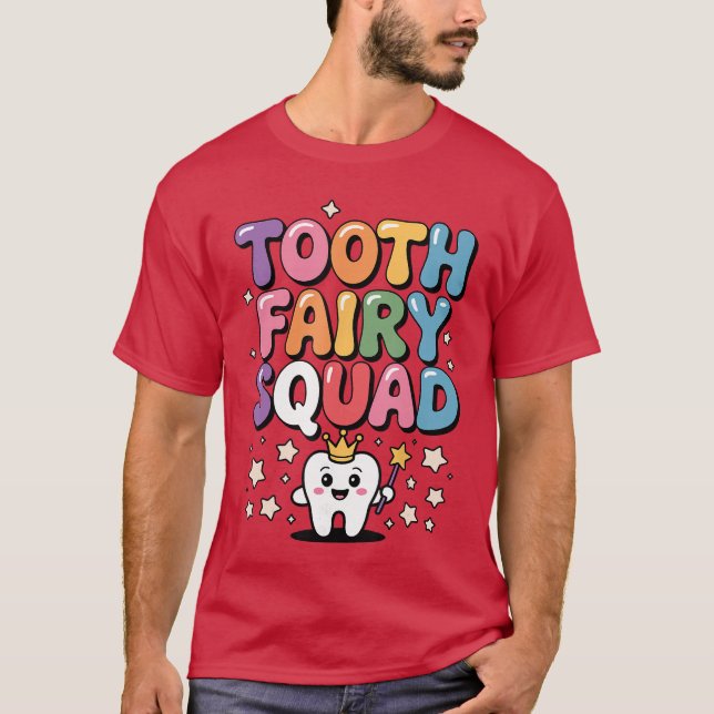 Camiseta Cute Tooth Fairy Costume for Men Women Kids Teeth  (Anverso)
