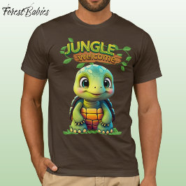 Camiseta Cute Tortoise Box Turtle Animal Character Brown 🐢