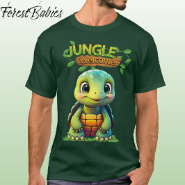 Camiseta Cute Tortoise Box Turtle Animal Character Green 🐢