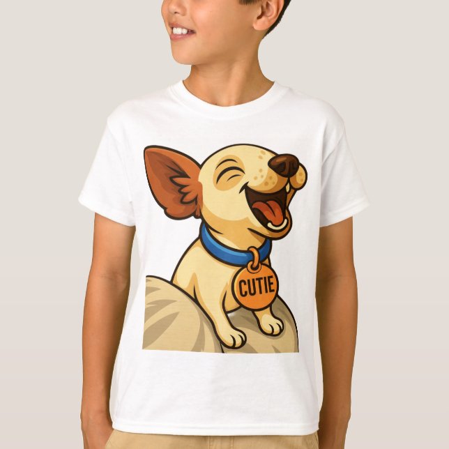Camiseta Cute Toy Fox Terrier Yawning (Anverso)