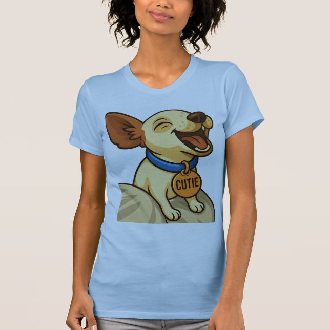 Camiseta Cute Toy Fox Terrier Yawning (Anverso)