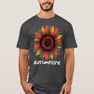 Camiseta Cute Trendy Beautiful Autumn Fall Season Sunflower