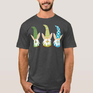 Camiseta Cute Tres gnomos de Pascua con orejas de conejo so