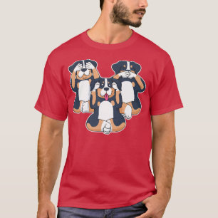 Camiseta Cute tres perros beagle dueños de perros Rottweile