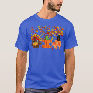 Camiseta Cute Turkey Autism Awareness Puzzle Pumpkin for Th