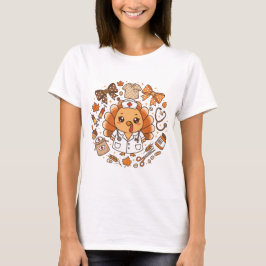 Camiseta Cute Turkey Nurse | Thanksgiving Medical Staff
