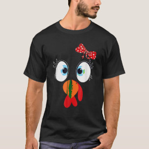 Camiseta Cute Turquía enfrenta acción de gracias, soy una f