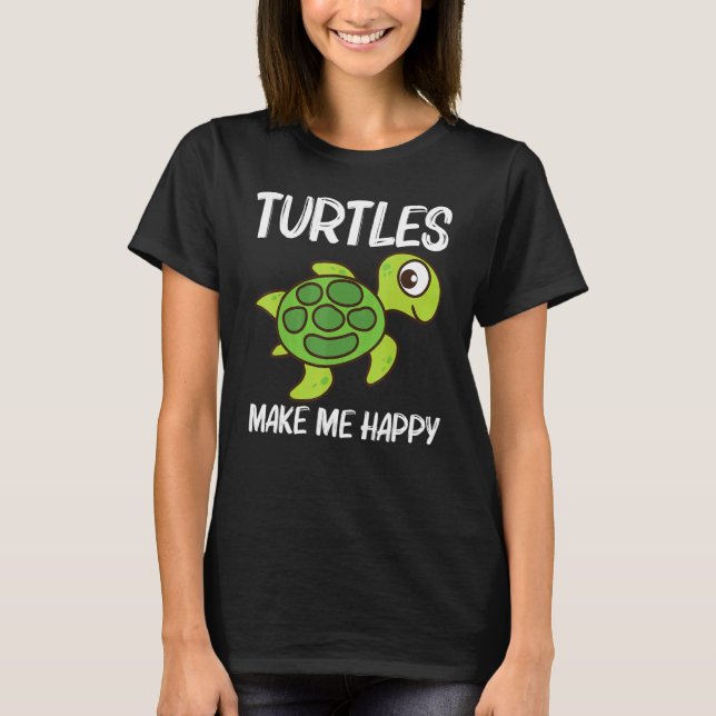 Camiseta Cute Turtle For Men Women Sea Turtle Reptile Anima (Anverso)