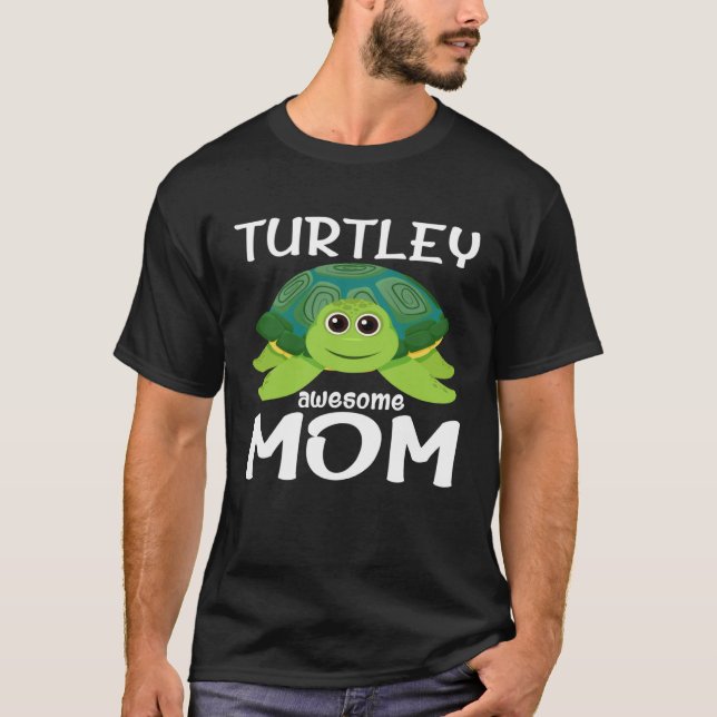 Camiseta Cute Turtley Awesome Mom Turtle  Womens   1 (Anverso)