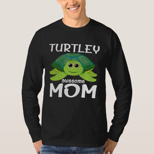 Camiseta Cute Turtley Awesome Mom Turtle  Womens   1 (Anverso)