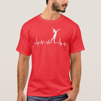 Camiseta Cute Twirler Chica Heartbeat Diseño Twirling Bater