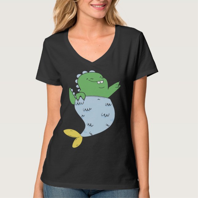 Camiseta Cute Tyrannosaurus Merlady (Anverso)
